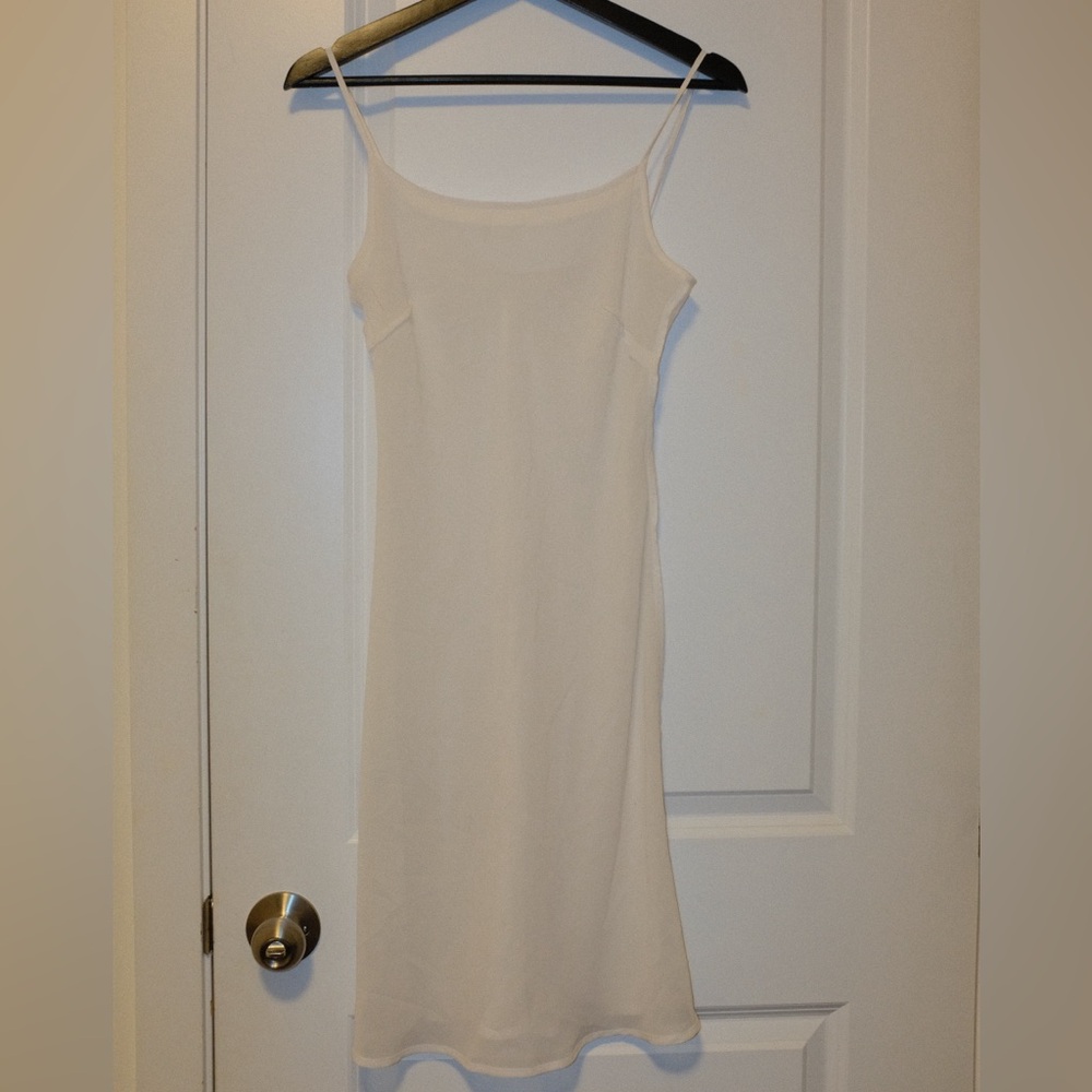 Elegant Cream Slip Dress